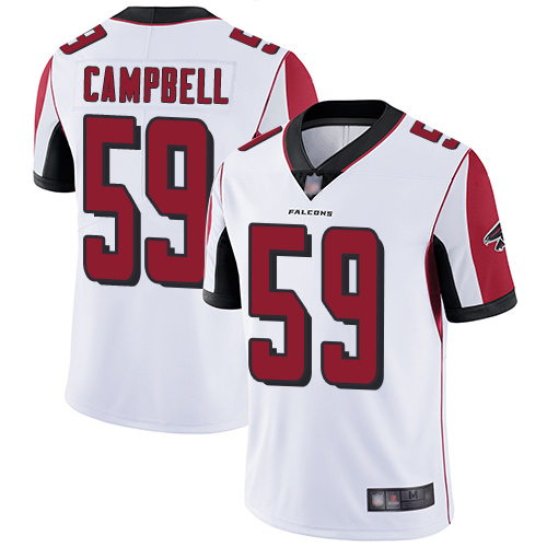 Atlanta Falcons Limited White Men De Vondre Campbell Road Jersey NFL Football #59 Vapor Untouchable